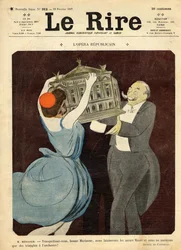Caricature du compositeur André Messager, couverture de 